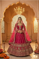 Regal Zari Embroidered Pure Raw Silk Lehenga Choli Set