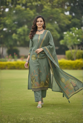 The Rustic Fern Printed Suit