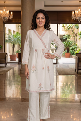The Ivory Oasis Angrakha Set