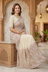 Ethereal Kashmiri-Style Paisley Saree