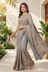 Mystique Paisley Embroidered Saree