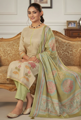 Elegant Floral Woven Suit