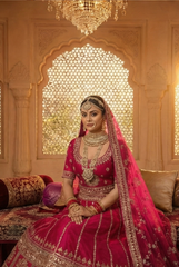 Regal Zari Embroidered Pure Raw Silk Lehenga Choli Set