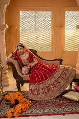 Regal Zari Embroidered Pure Raw Silk Lehenga Choli Set