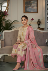 Elegant Floral Woven Suit