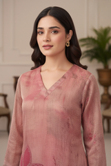 Suit with Scalloped Embroidery