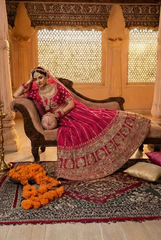 Regal Zari Embroidered Pure Raw Silk Lehenga Choli Set