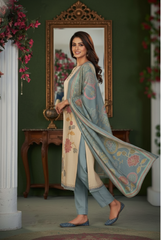 Chic Woven Floral Suit