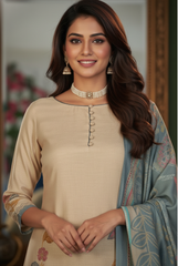 Chic Woven Floral Suit