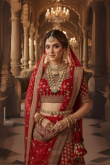 The Regal Crimson Bridal Lehenga