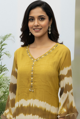 Chic Tie-Dye Yellow Coord Set