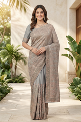 Mystique Paisley Embroidered Saree