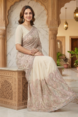 Ethereal Kashmiri-Style Paisley Saree