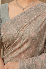 Mystique Paisley Embroidered Saree