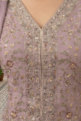 Embroidered Chinon Georgette Palazzo Set